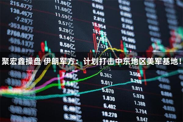 聚宏鑫操盘 伊朗军方：计划打击中东地区美军基地！